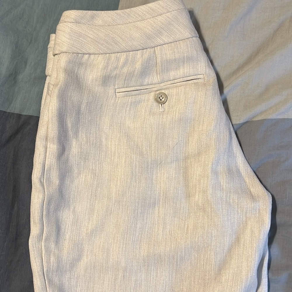 White Low Rise Pants - Picture 2 of 5